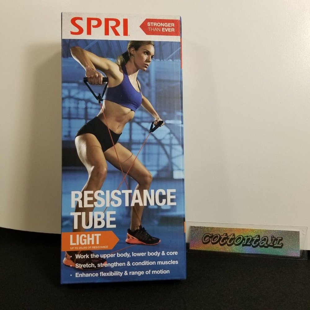 SPRI Professional Strength Resistance Tube, Light Resistance Level NEW